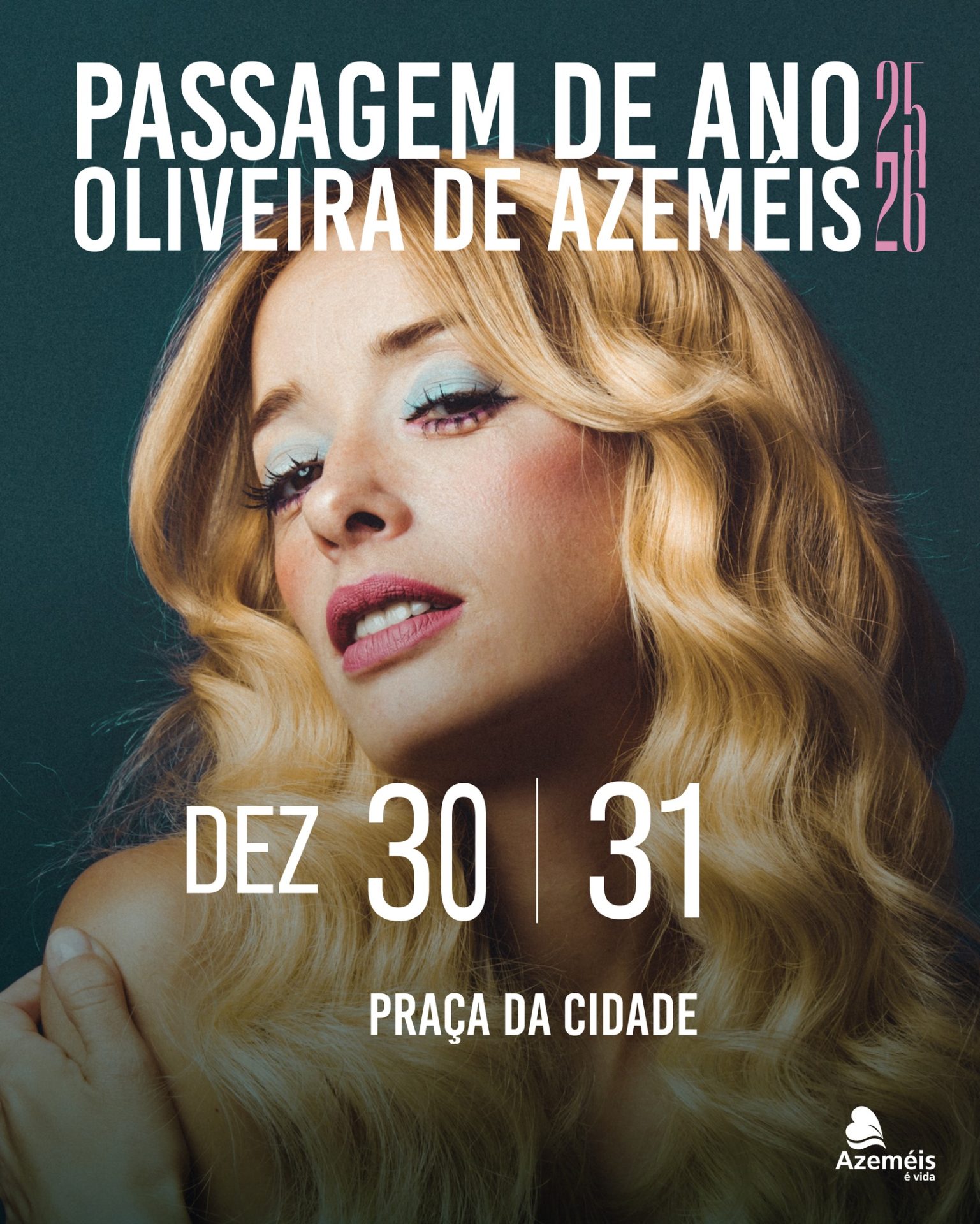 Cartaz de Passagem de Ano 2025/2026 - Oliveira de Azeméis