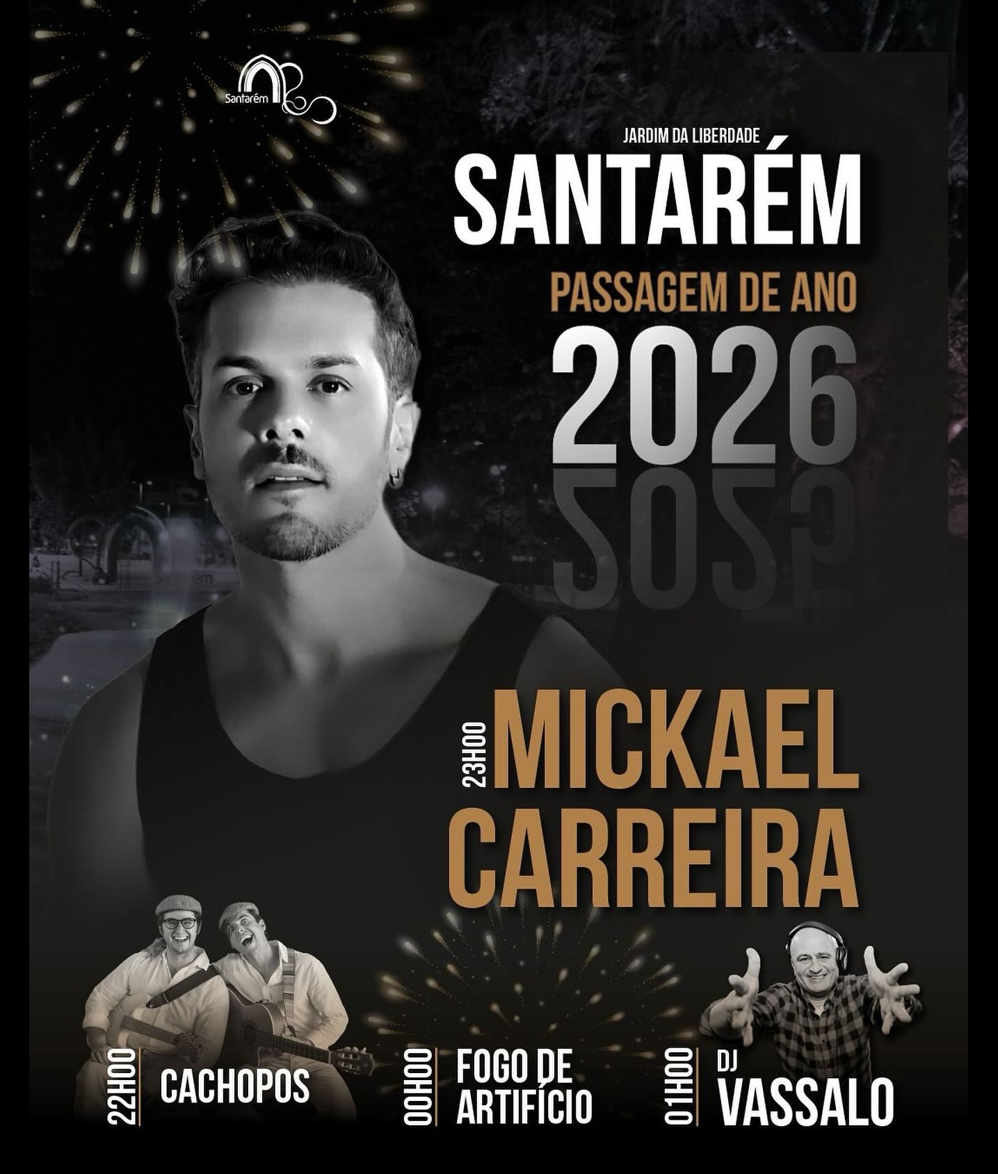 Cartaz de Passagem de Ano 2025/2026 - Santarém