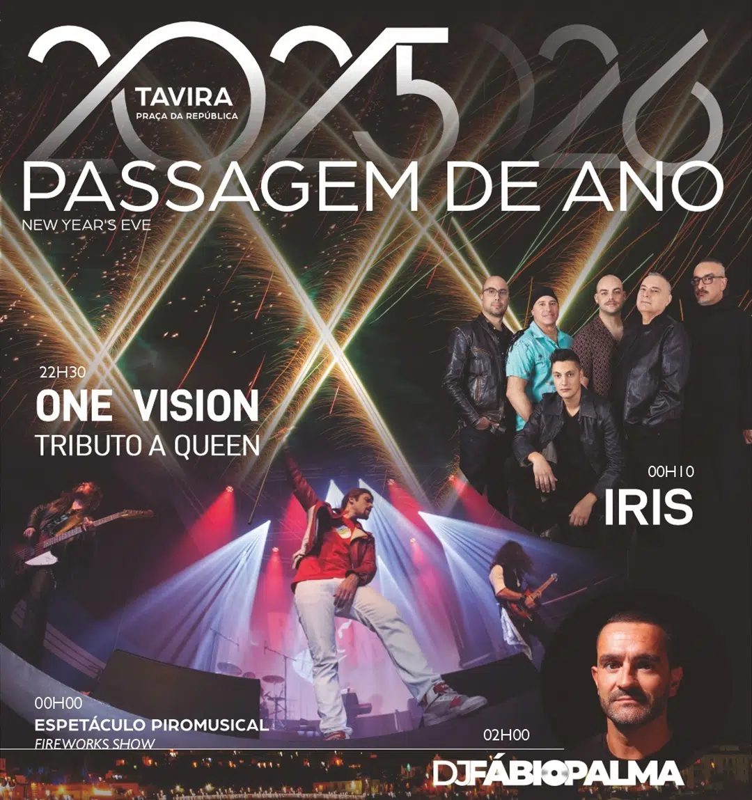 Cartaz de Passagem de Ano 2025/2026 - Tavira