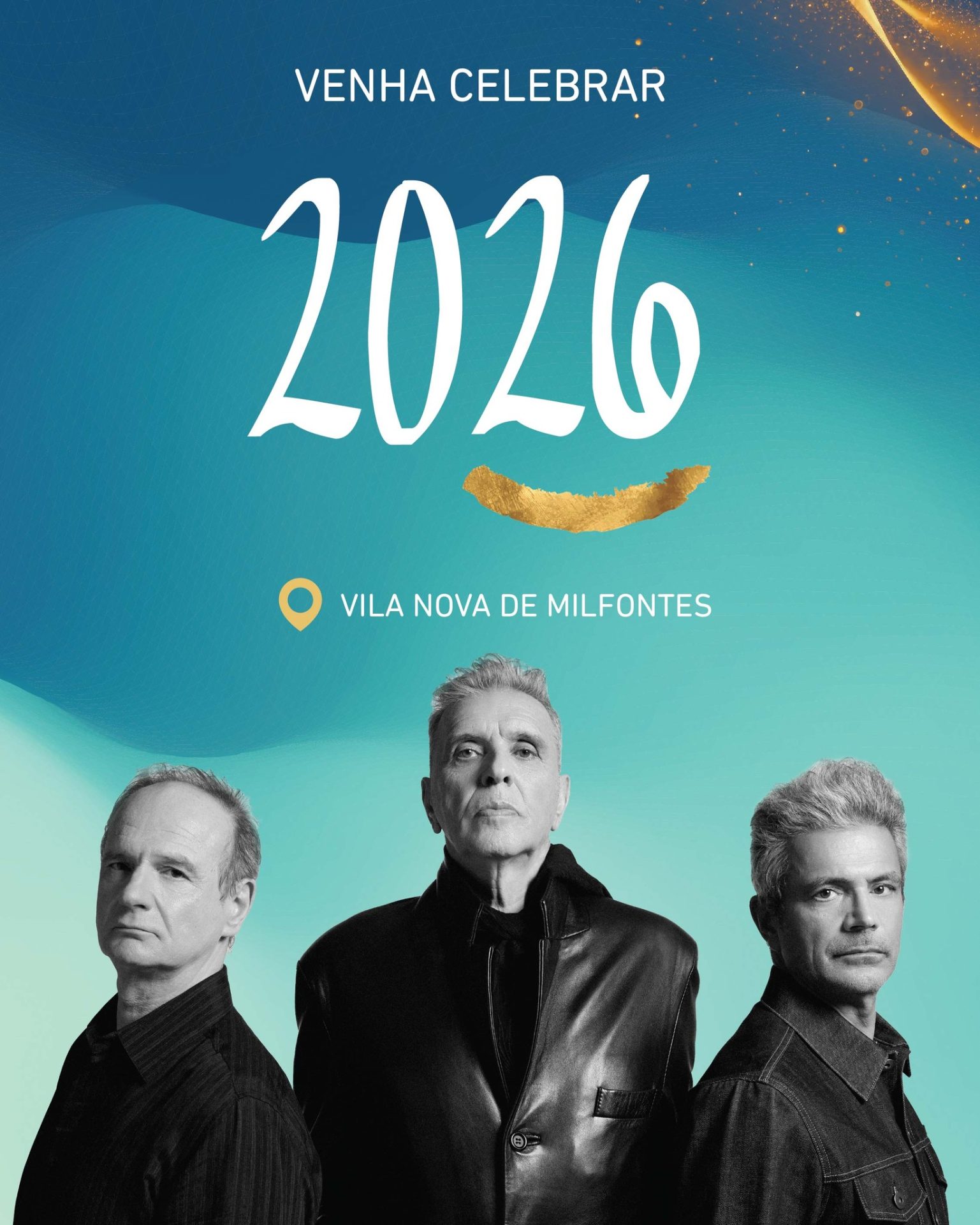 Cartaz de Passagem de Ano de Vila Nova de Milfontes 2025/2026