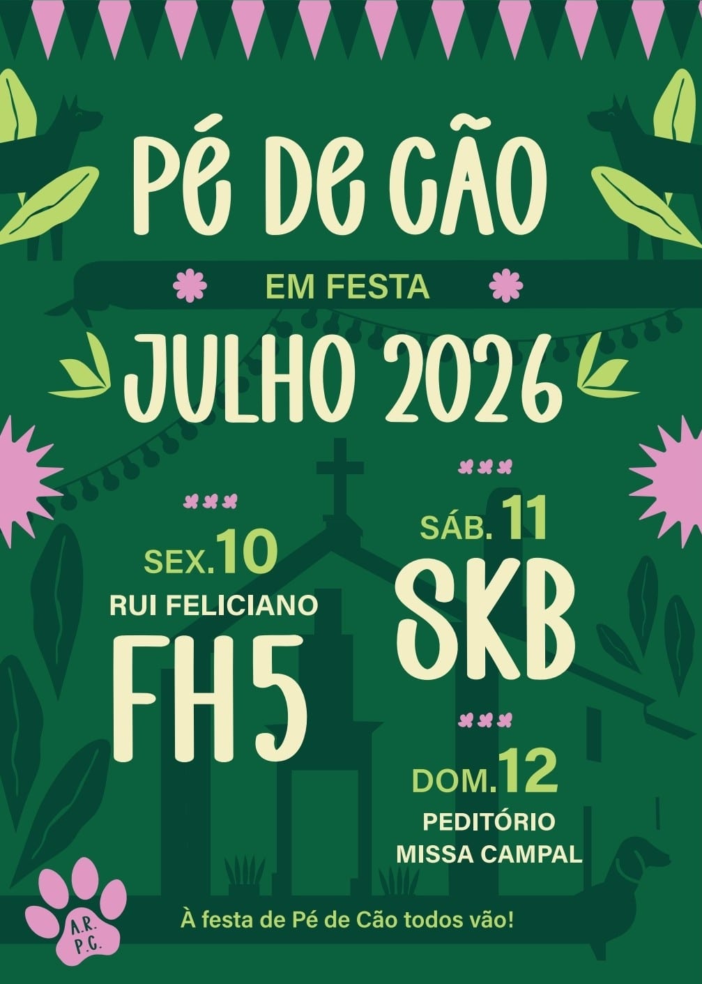 Cartaz de Pé de Cão em Festa