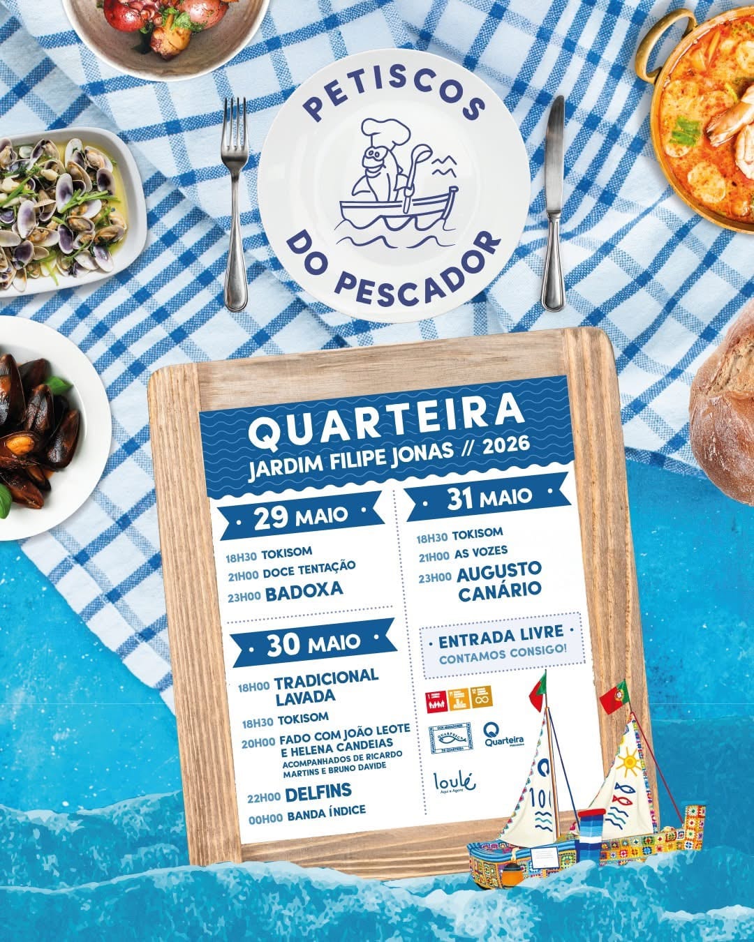 Cartaz de Petiscos do Pescador