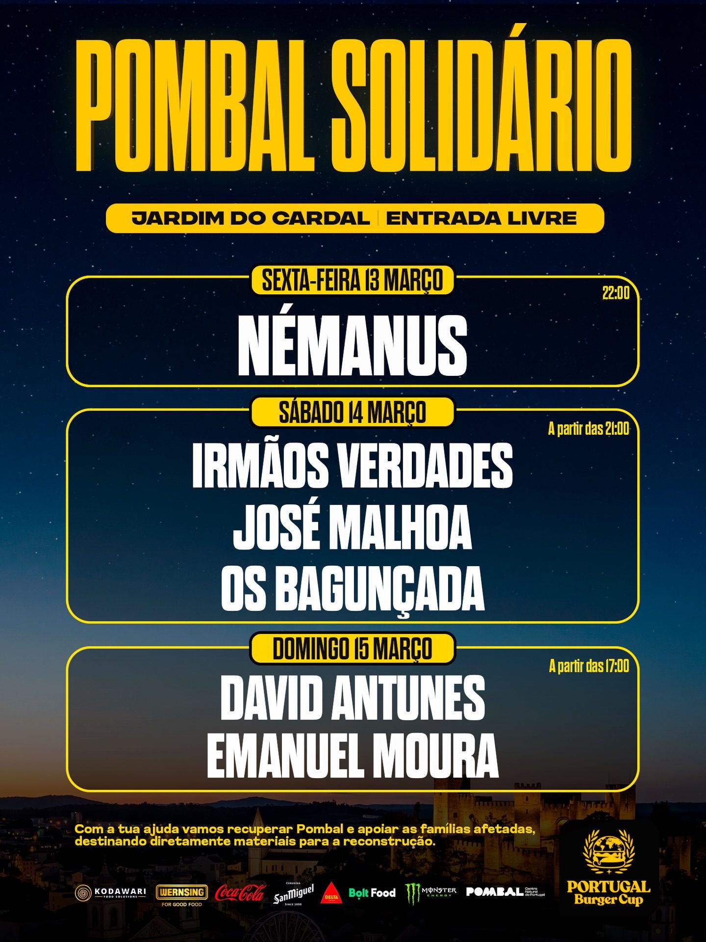 Cartaz de Pombal Solidário