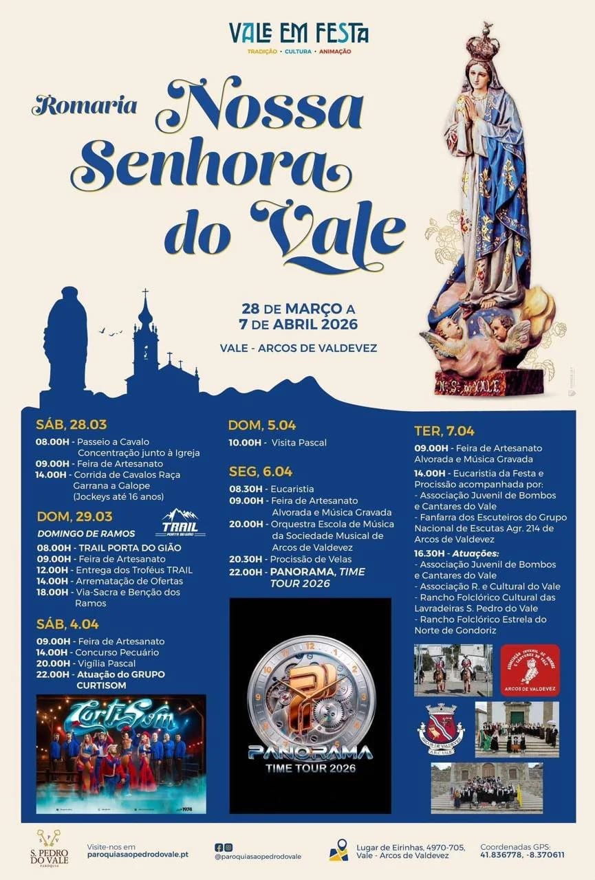 Cartaz de Romaria N.ª Sr.ª do Vale
