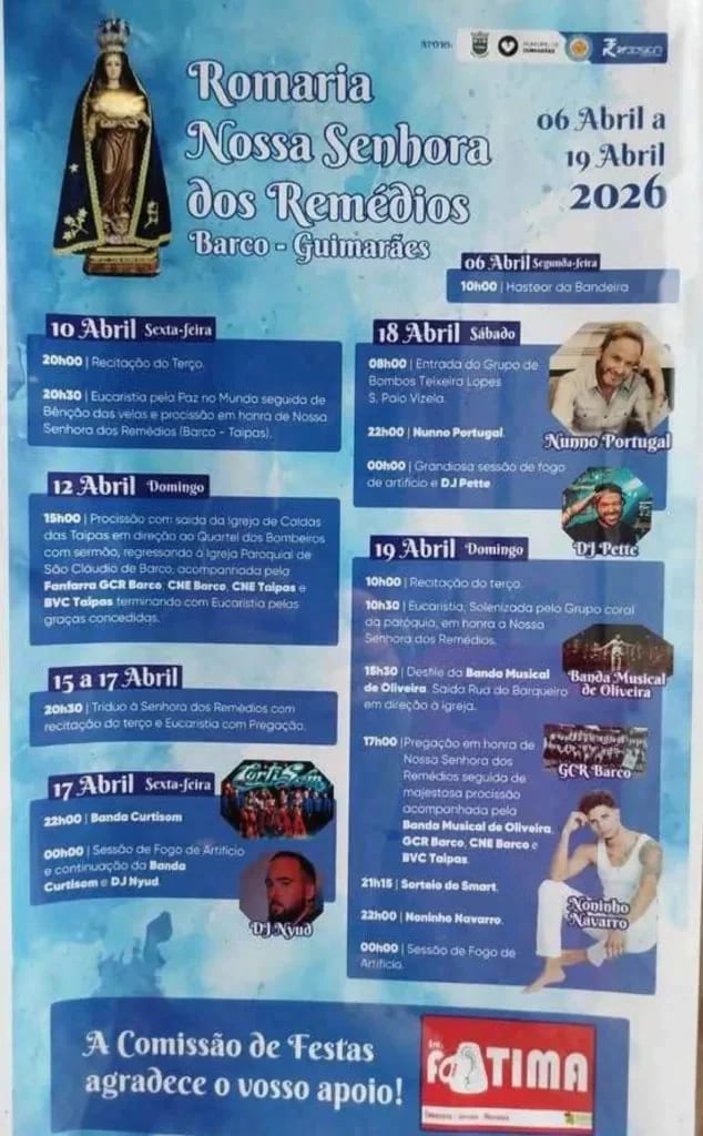 Cartaz de Romaria N.ª Sr.ª dos Remédios