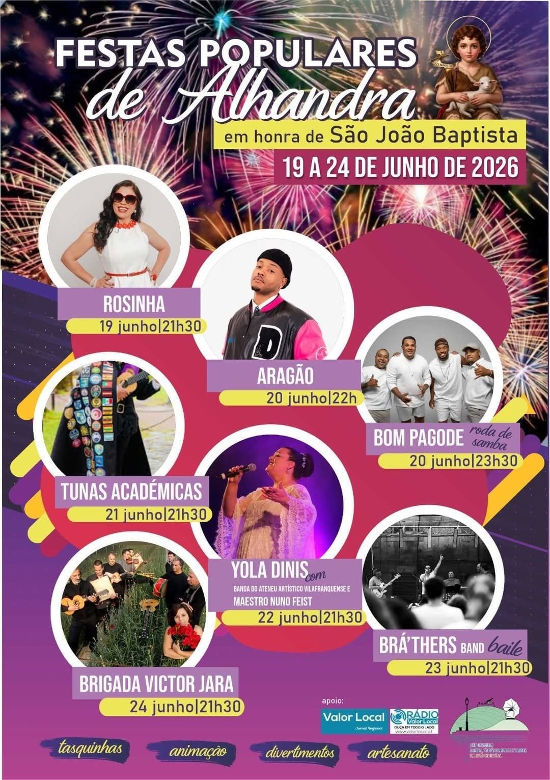 Cartaz de Santos Populares de Alhandra