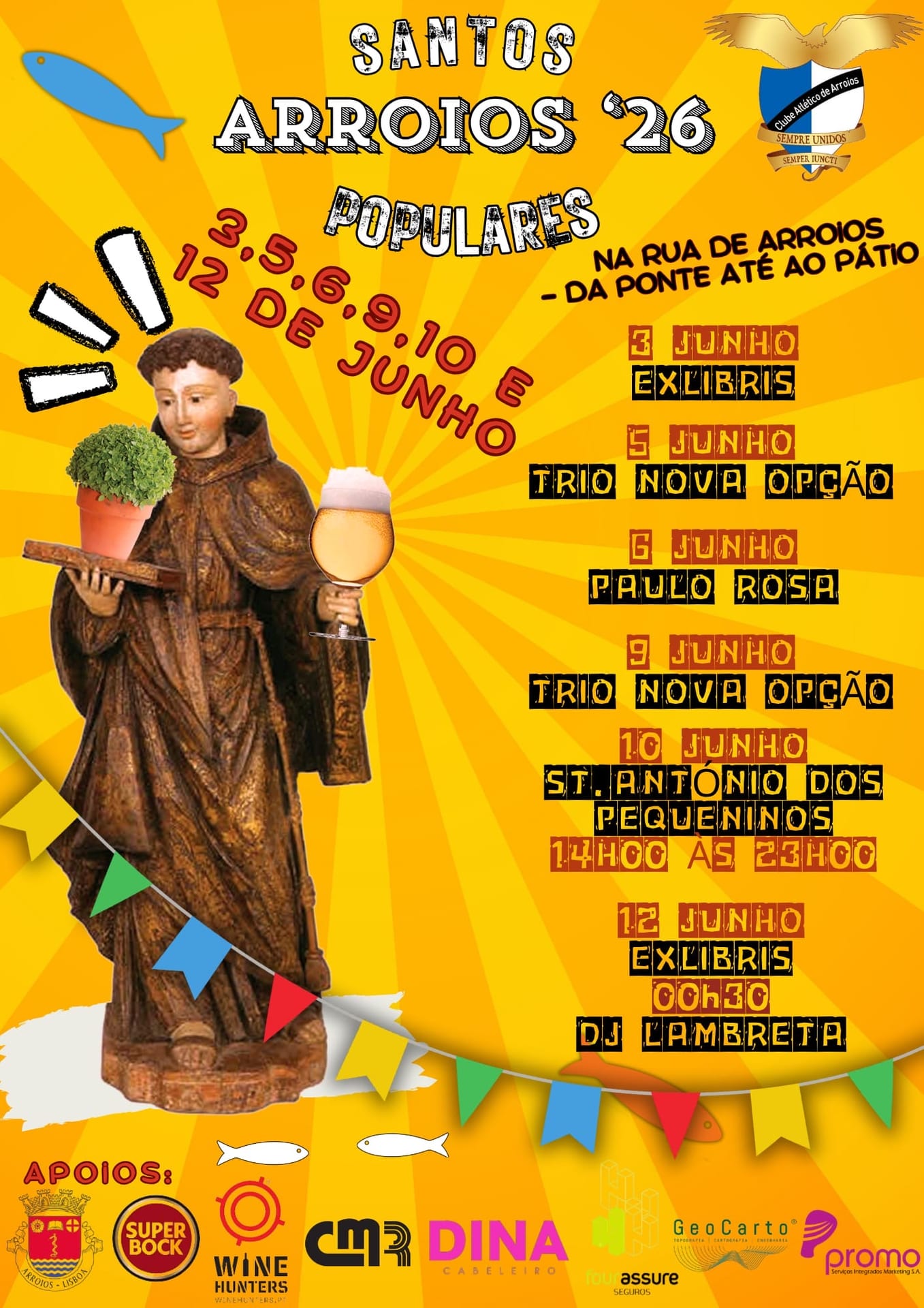 Cartaz de Santos Populares de Arroios
