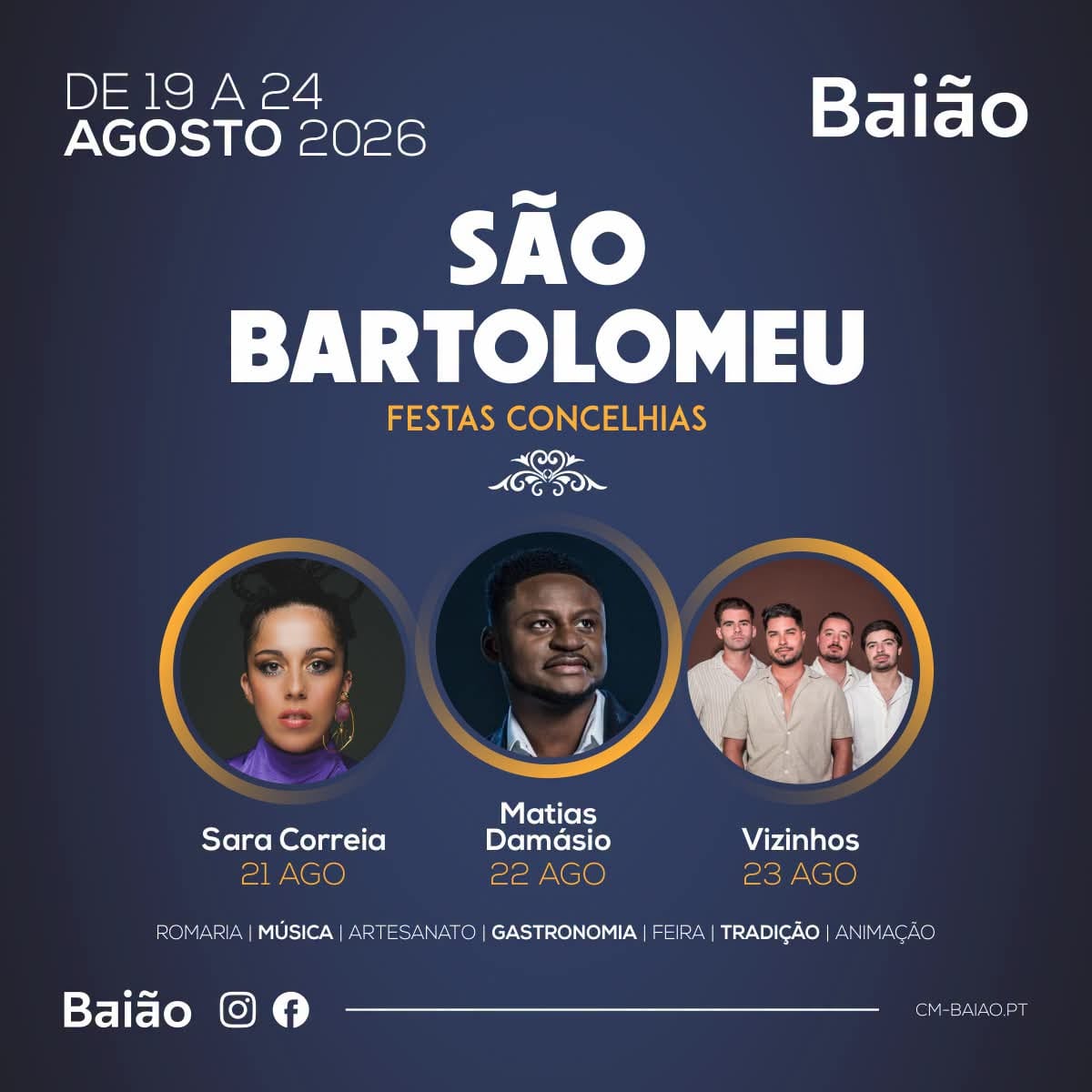Cartaz de São Bartolomeu - Festas Concelhias