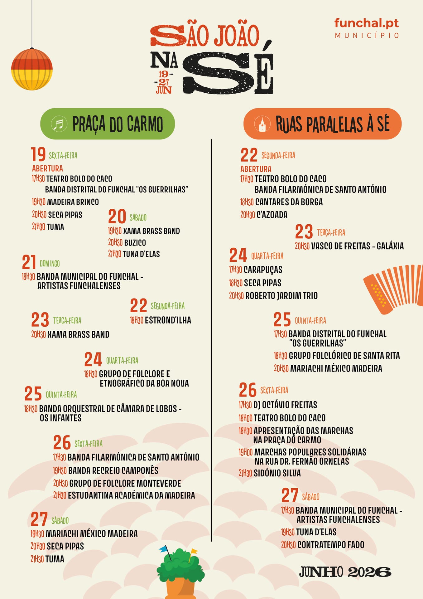 Cartaz de São João na Sé
