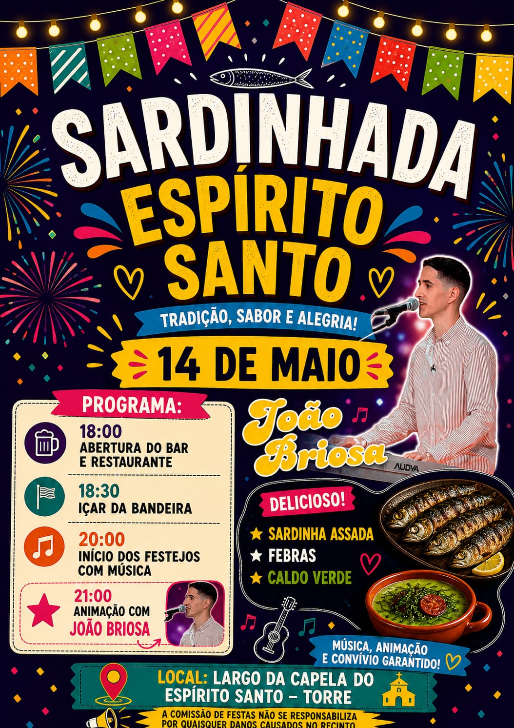 Cartaz de Sardinhada Espírito Santo