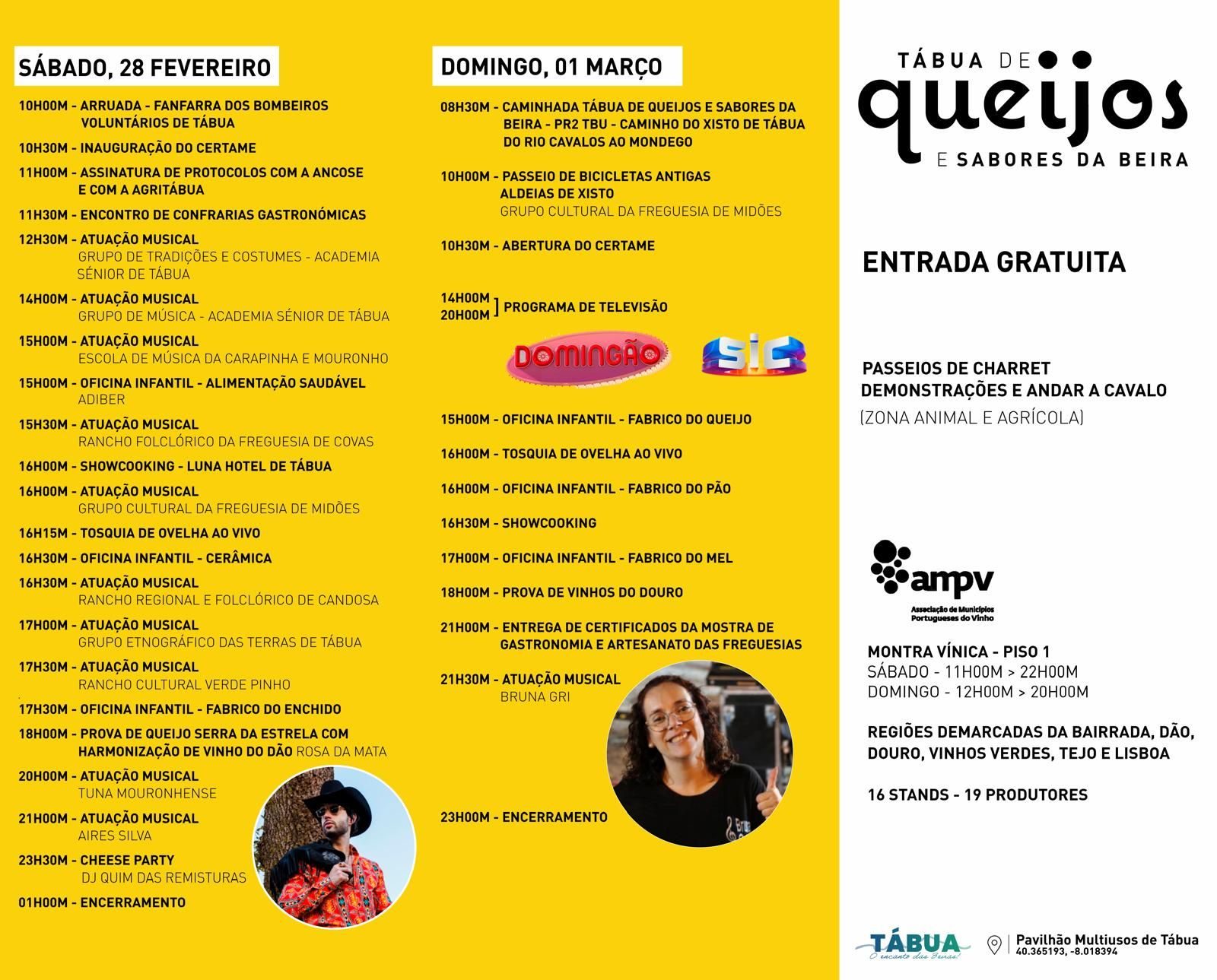 Cartaz de Tábua de Queijos e Sabores da Beira