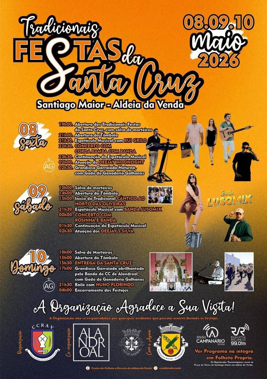 Cartaz de Tradicionais Festas da Santa Cruz