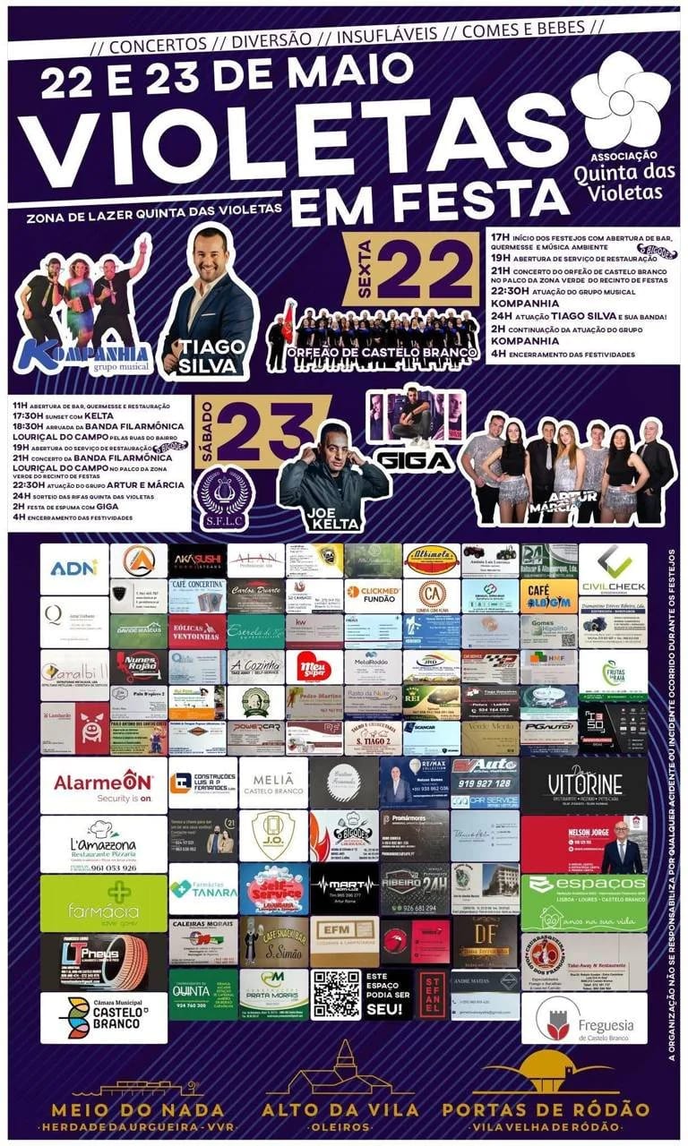 Cartaz de Violetas em Festa