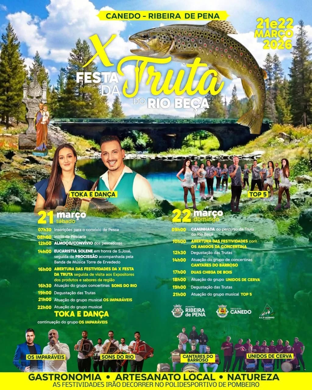 Cartaz de X Festa da Truta do Rio Beça