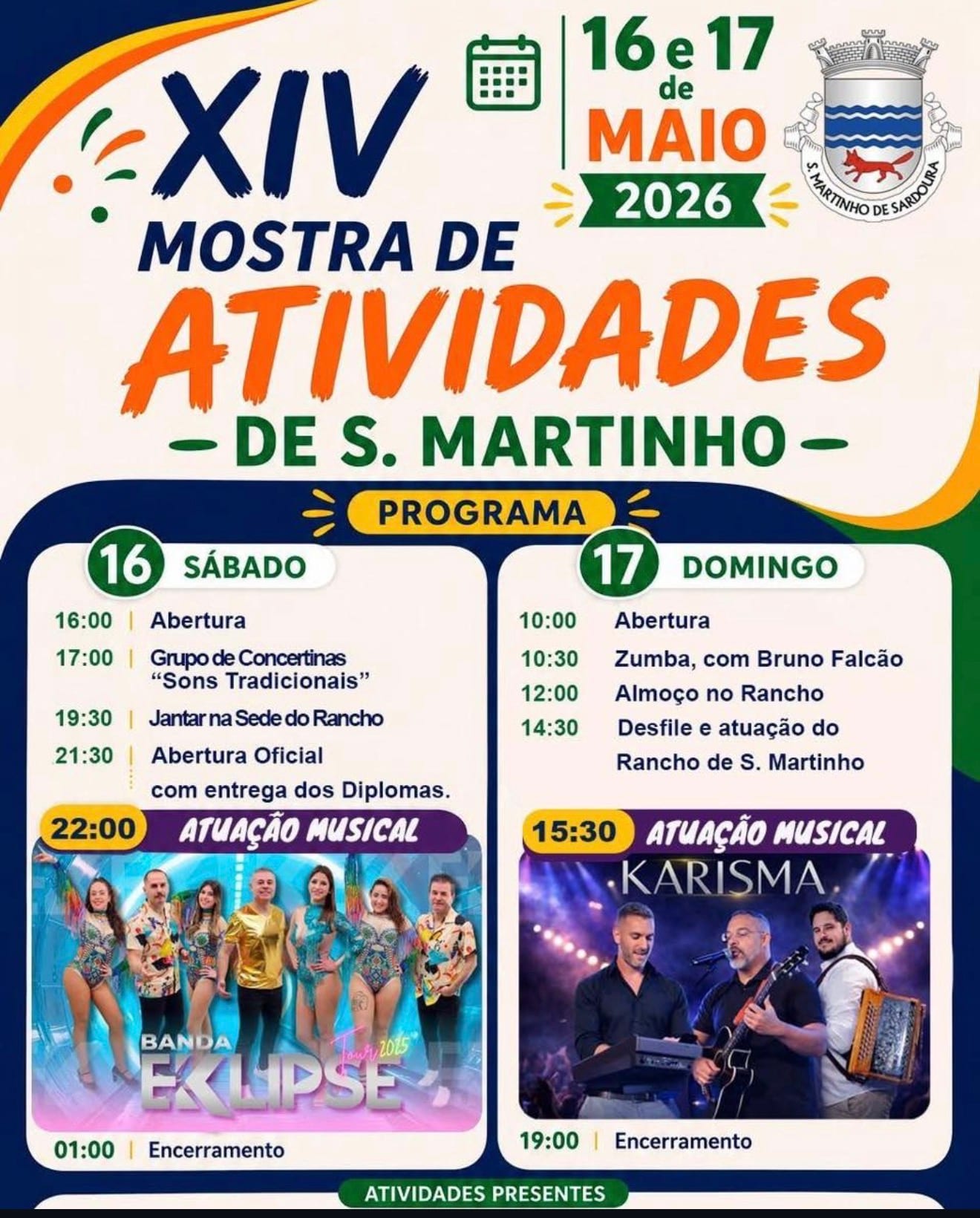 Cartaz de XIV Mostra de Atividades de S. Martinho