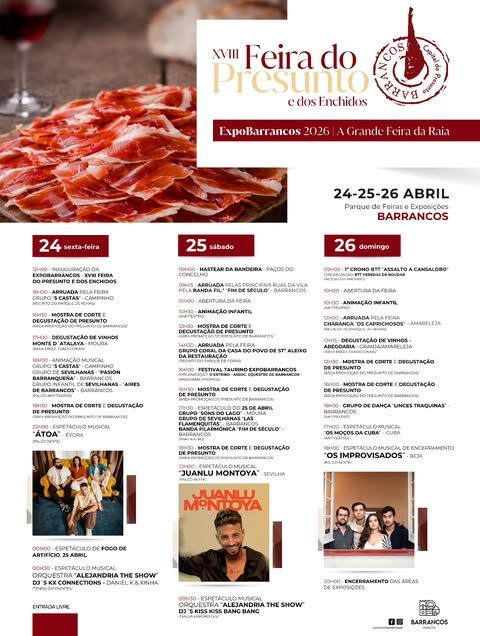 Cartaz de XVIII Feira do Presunto e dos Enchidos