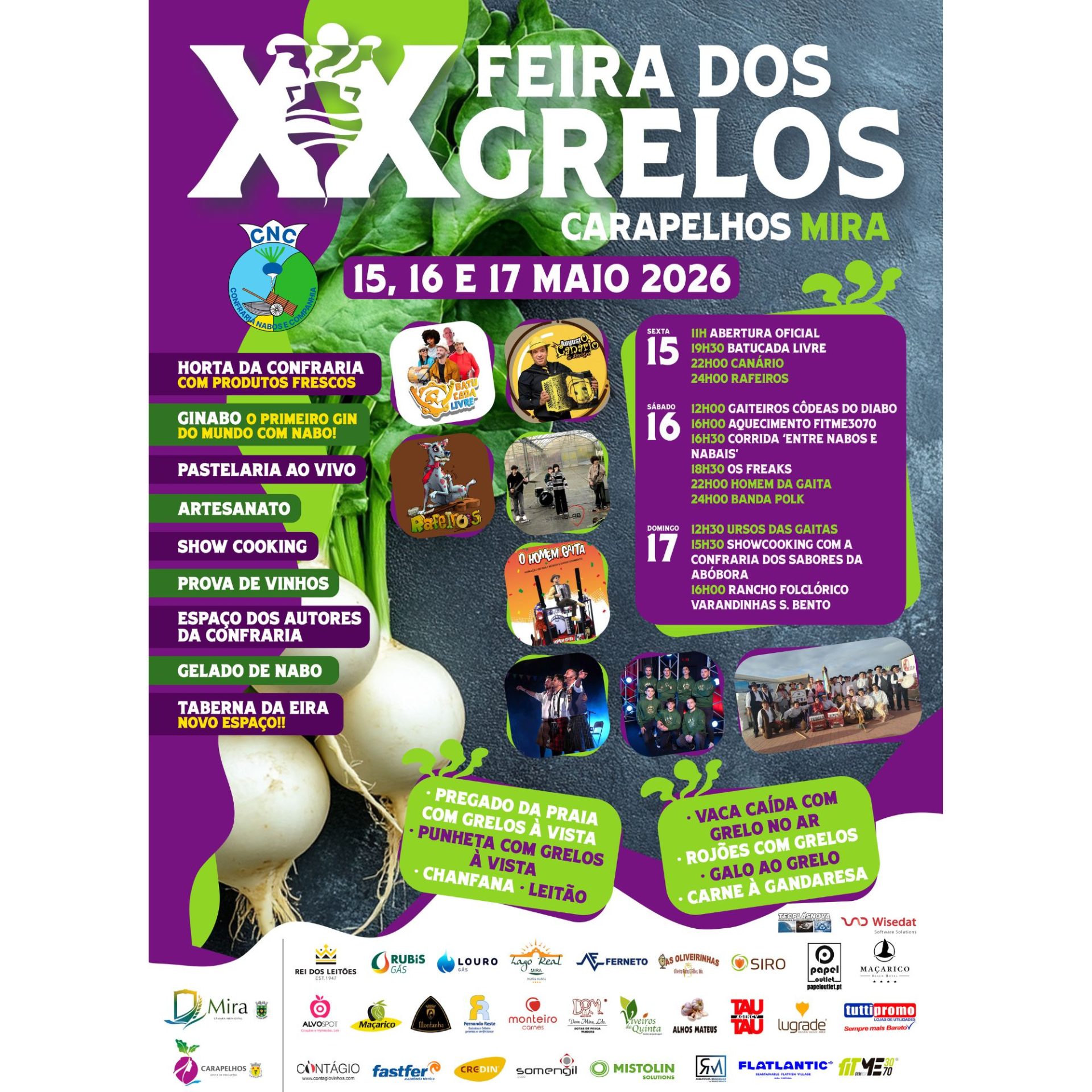 Cartaz de XX Feira dos Grelos