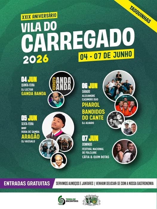 Cartaz de XXIX Aniversário - Vila do Carregado