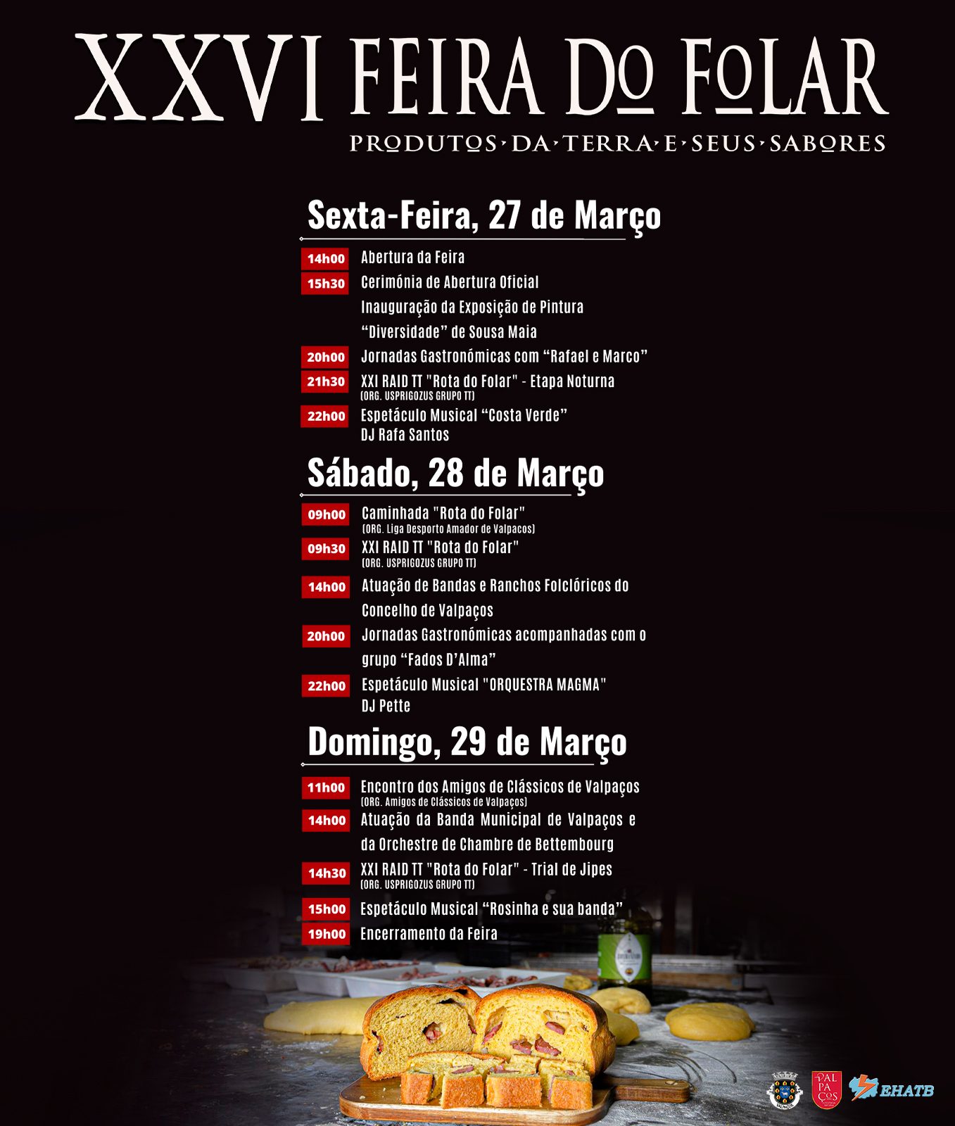 Cartaz de XXVI Feira do Folar de Valpaços
